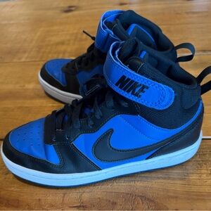 Nike Youth Court Borough Mid 2 Black and Blue